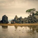 pantai alam pantai karang bebai lampung