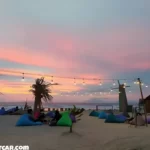 Indahnya Menikmati Matahari Terbenam di Pantai Kedu Warna Kalianda