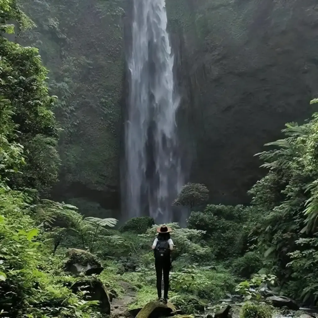 Alamat dan Rute Lokasi Air Terjun Kabut Pelangi Lumajang