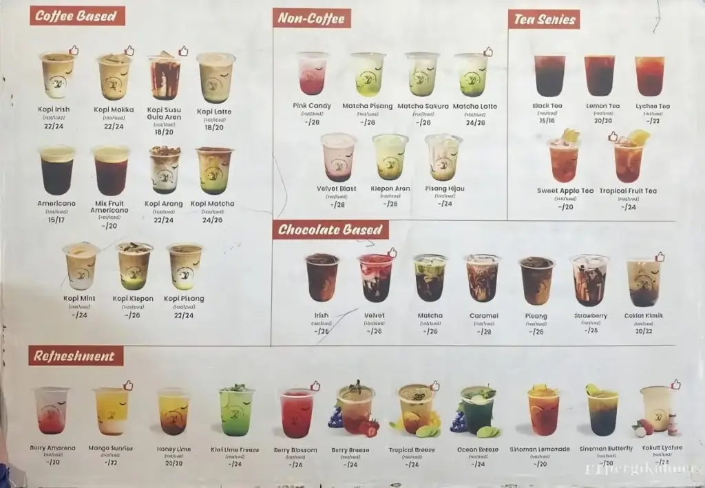 Harga Menu Makanan AADK Surabaya